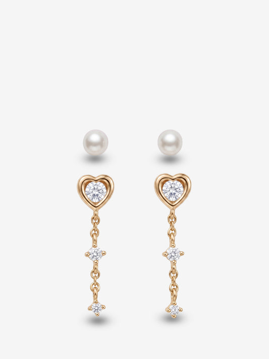 新感覚マグネットピアス|Heart Drop