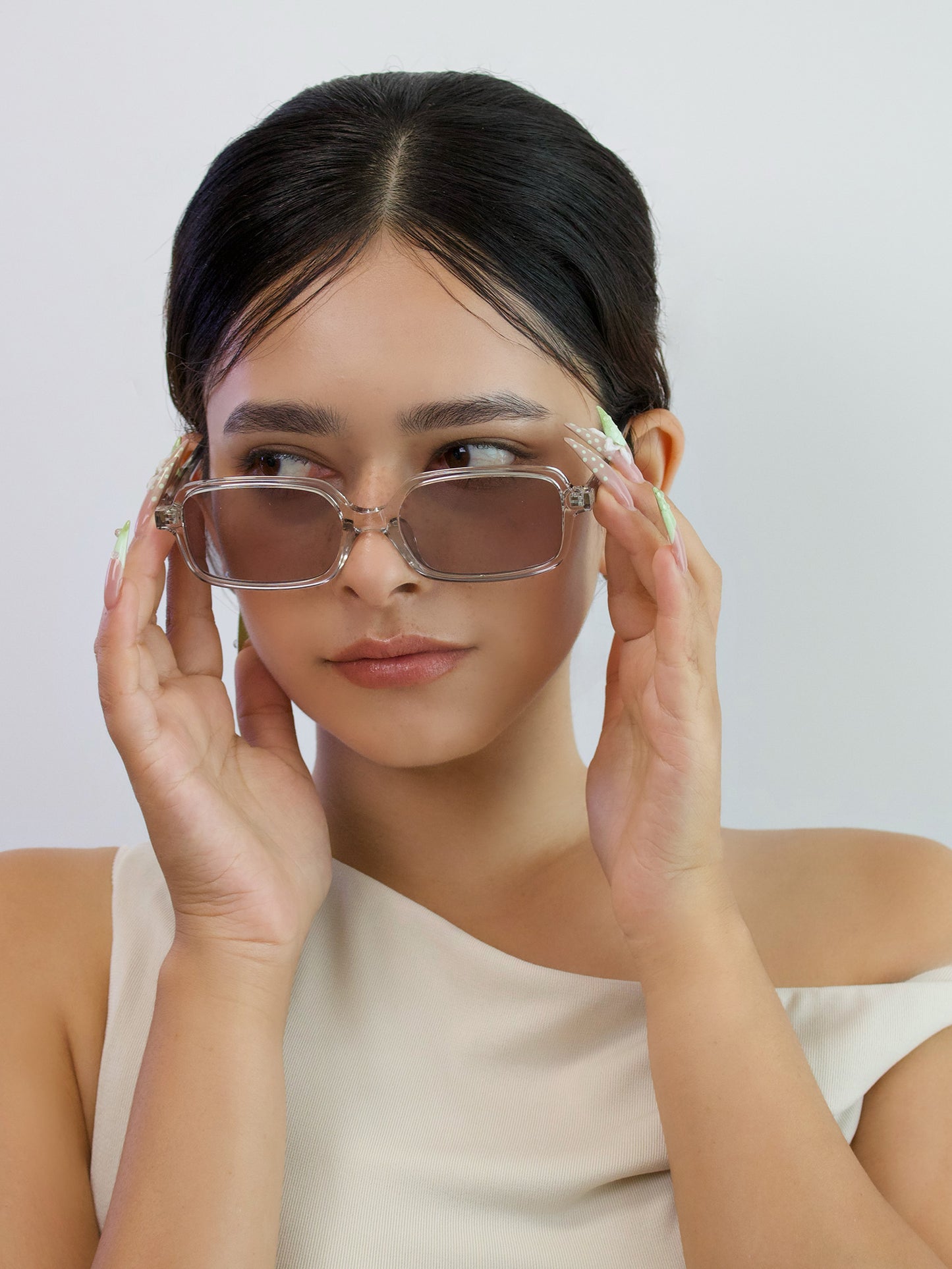 チャームメガネ|Sheer Rectangle