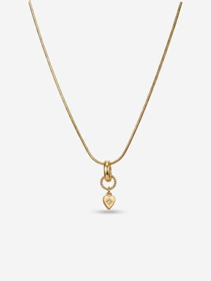 Luna Heart Charm