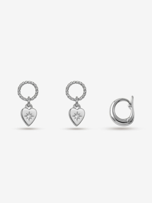 Luna Heart Charm