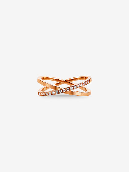 サージカルステンレス ｜Cross Layered Ring