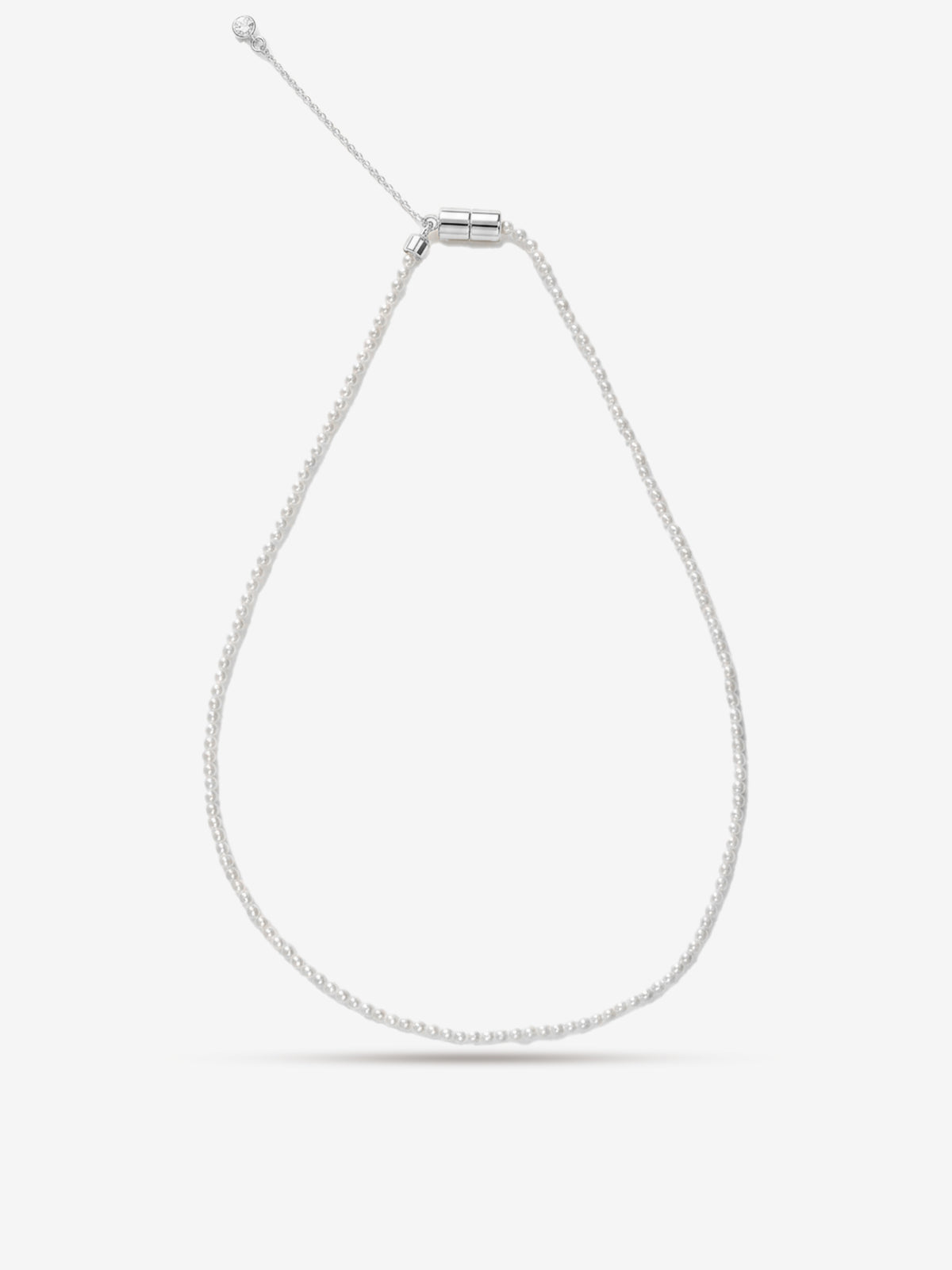 Minimal Pearl Necklace 2.5mm