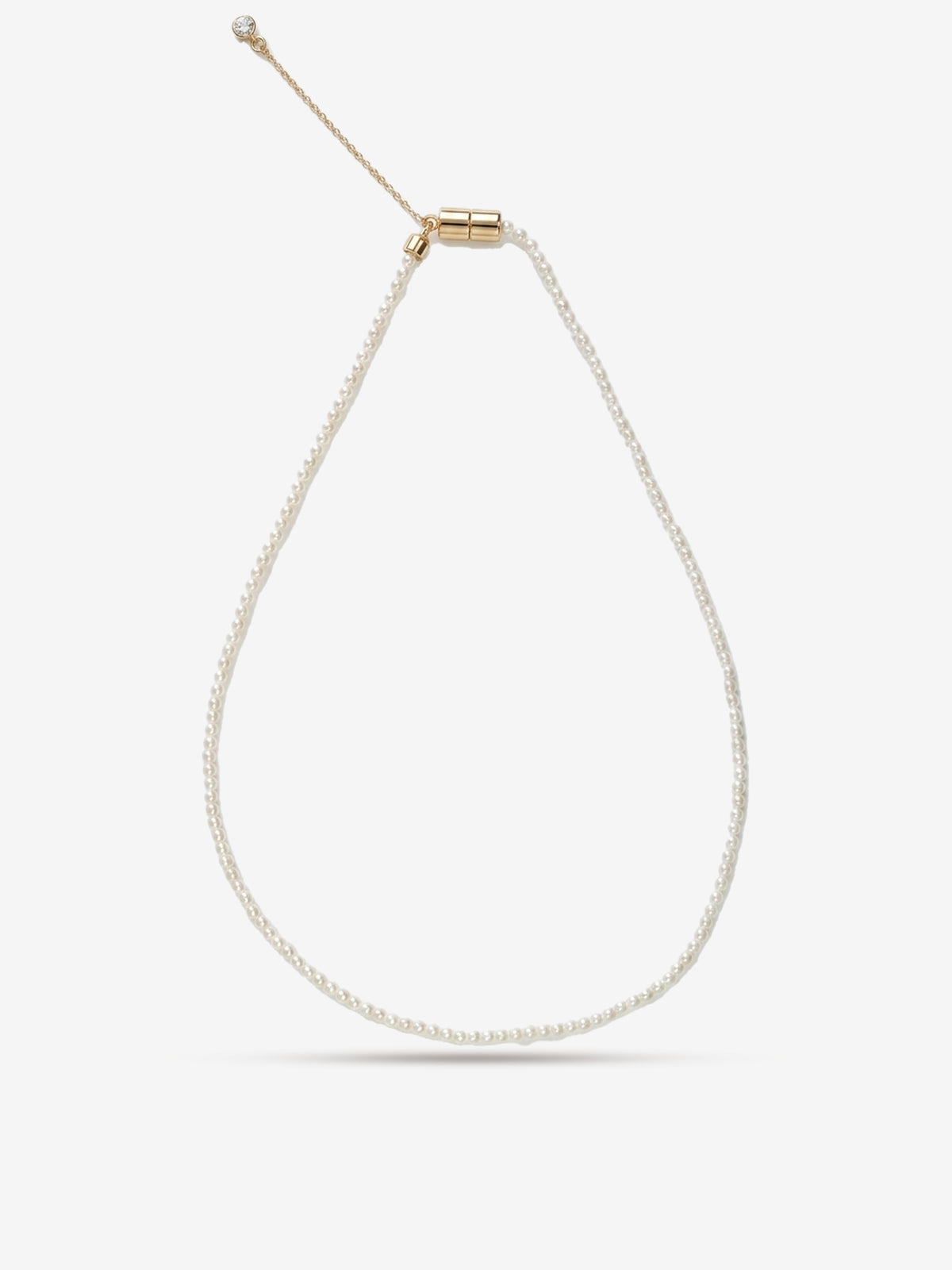 Minimal Pearl Necklace 2.5mm