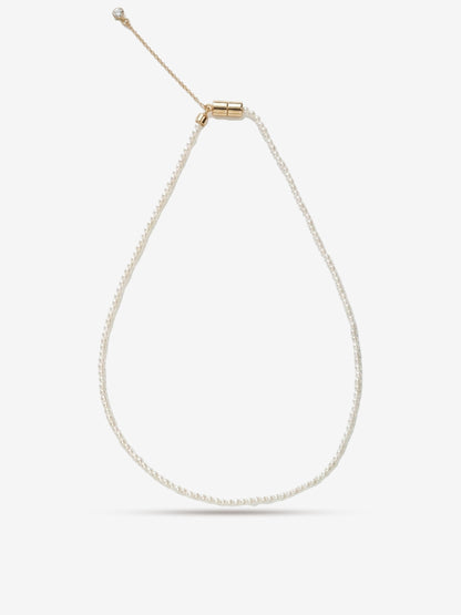 Minimal Pearl Necklace 2.5mm