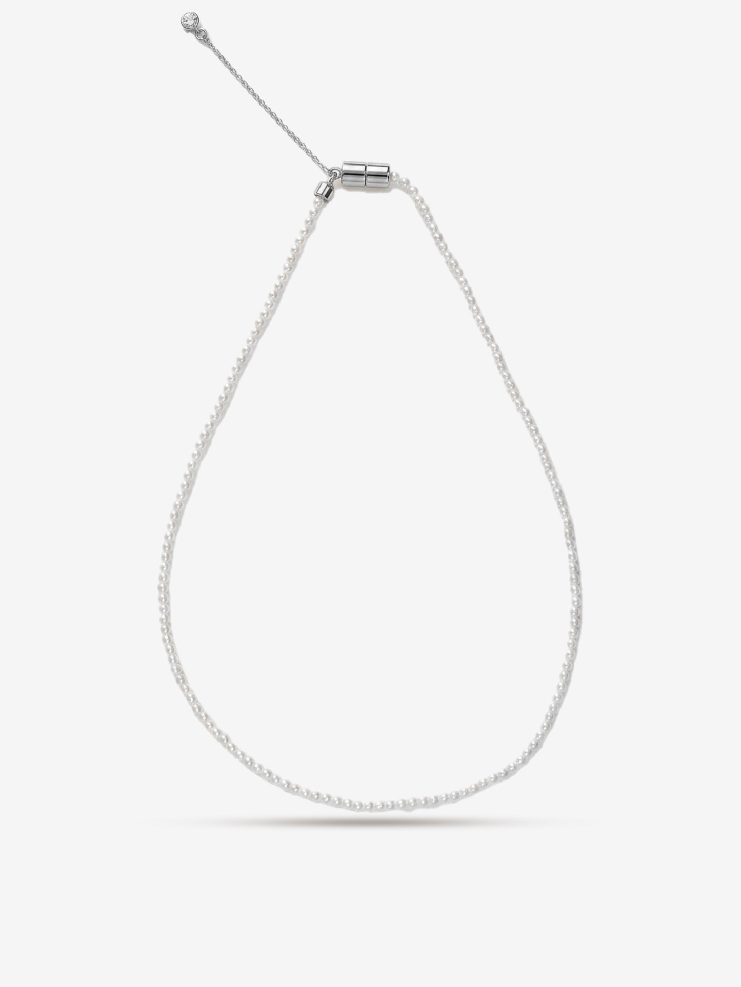 Minimal Pearl Necklace 2.5mm