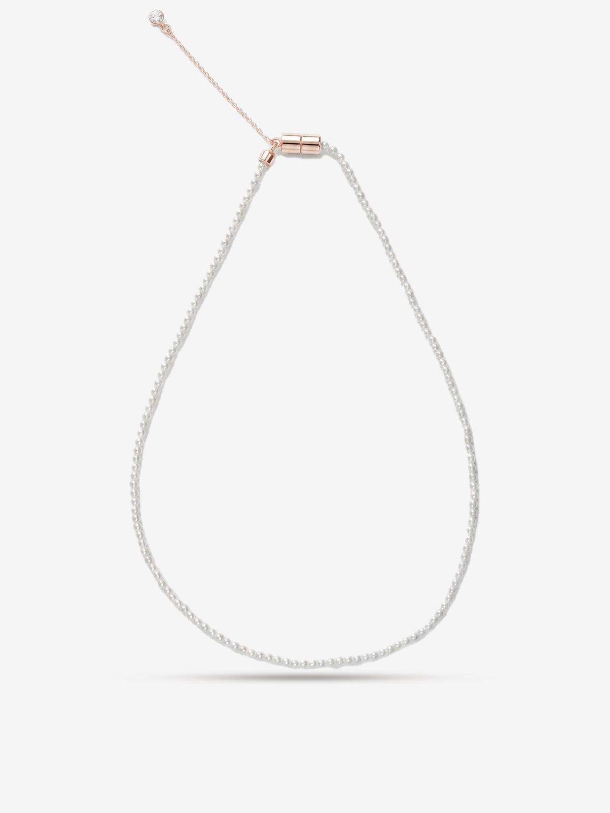 Minimal Pearl Necklace 2.5mm