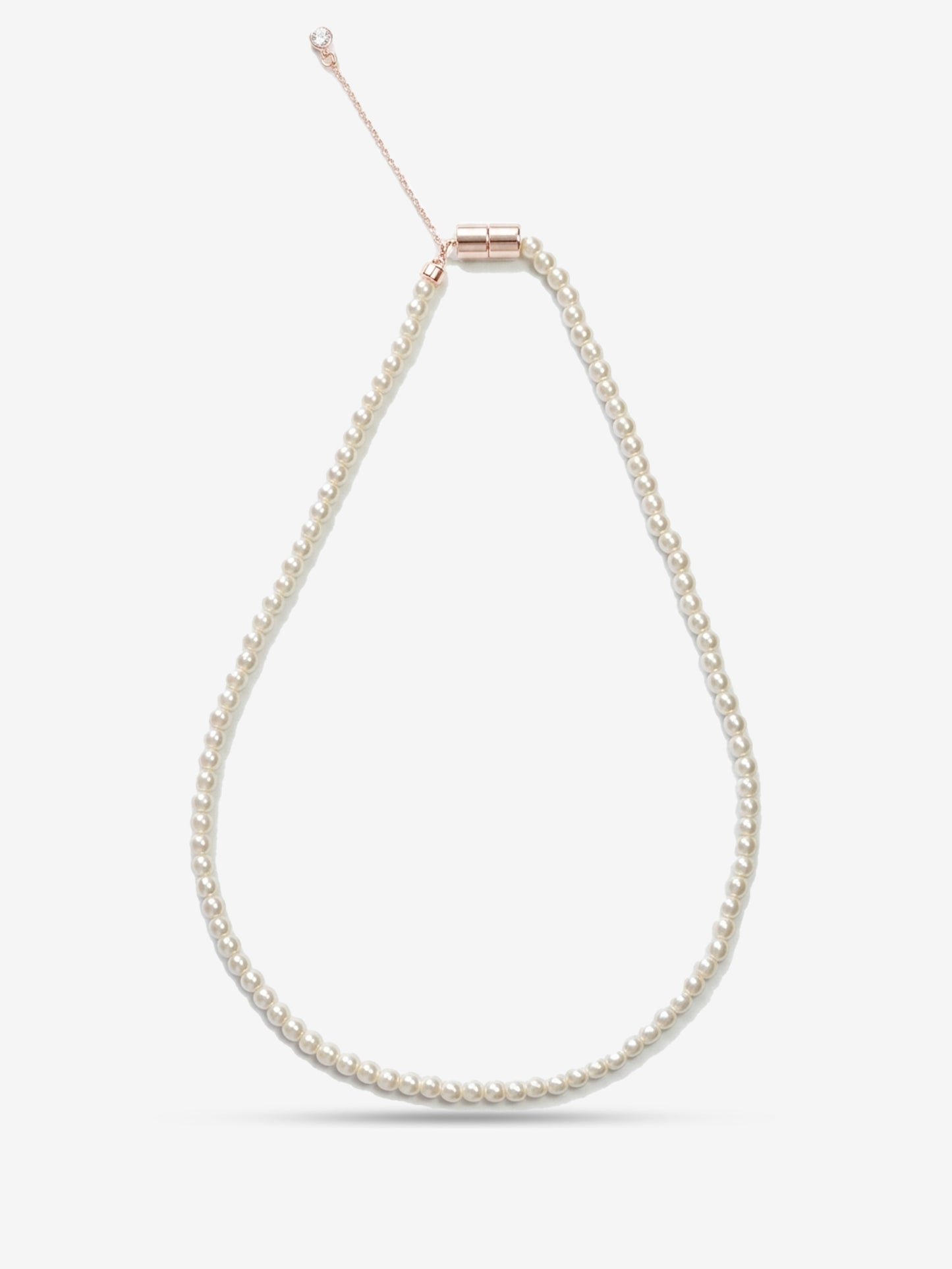 Minimal Pearl Necklace 4mm