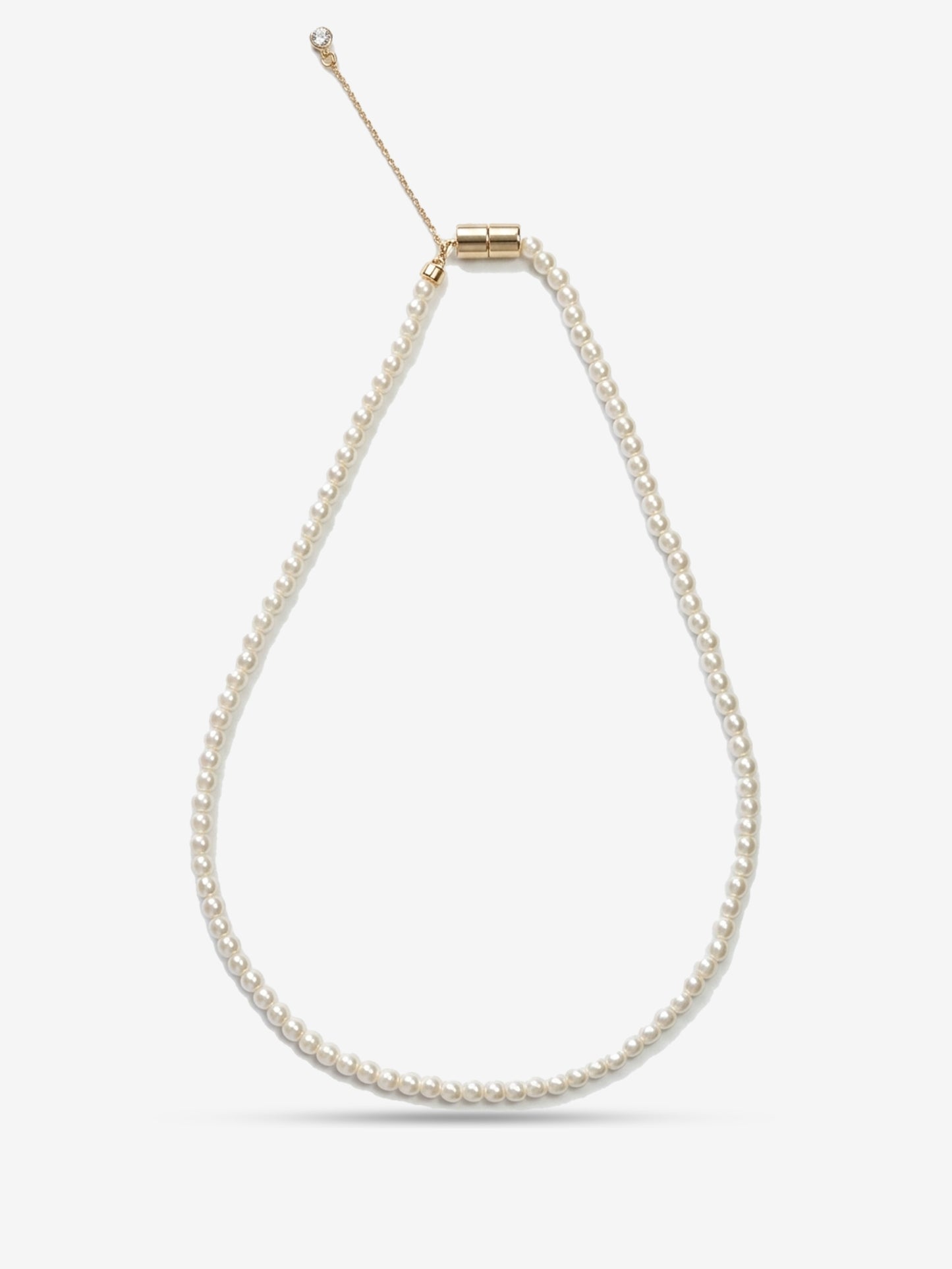 Minimal Pearl Necklace 4mm