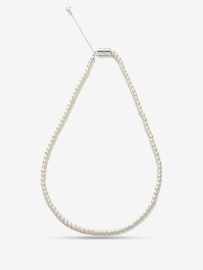 Minimal Pearl Necklace 4mm