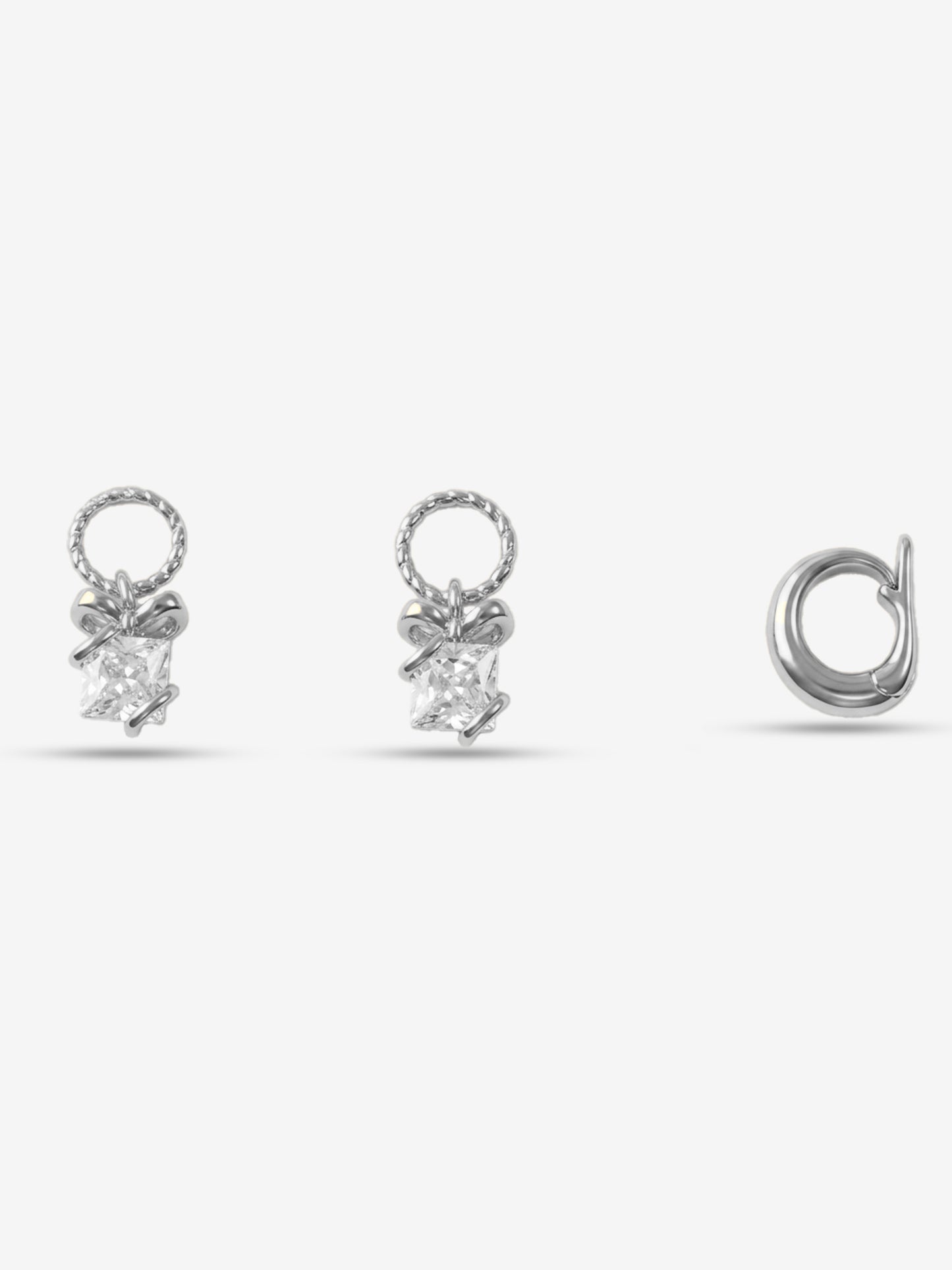 Crystal Ribbon Charm