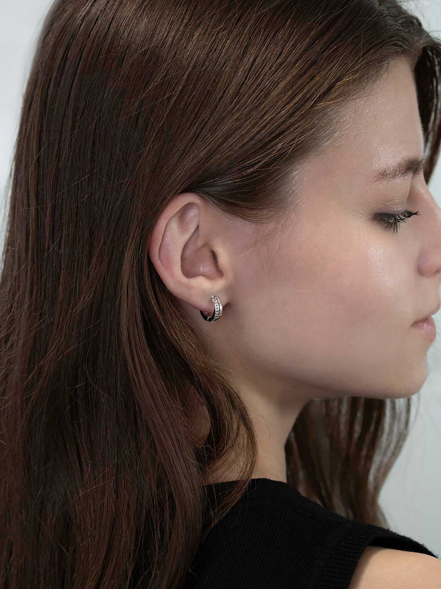 ピアス見えイヤリング｜Zero Touch Double Line