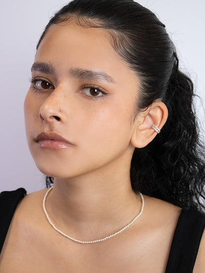 Minimal Pearl Necklace 2.5mm