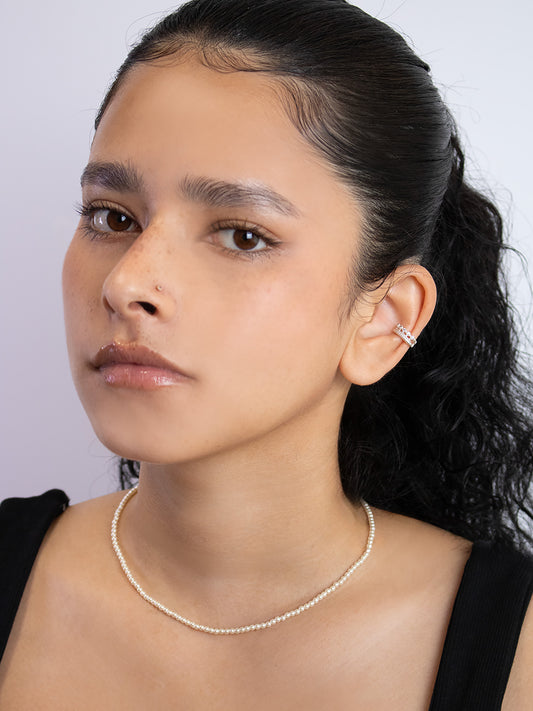Minimal Pearl Necklace 2.5mm