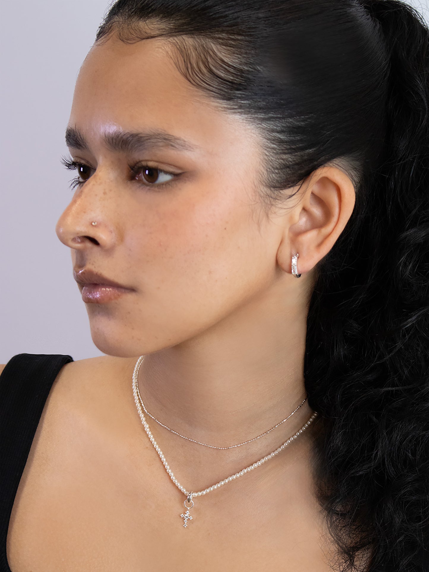 Minimal Pearl Necklace 2.5mm