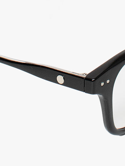 チャームメガネ｜Classic Square Black