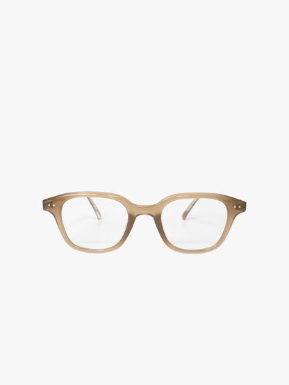 チャームメガネ｜Classic Square Khaki