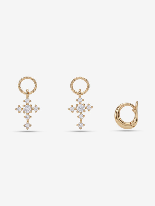 Lumi Cross Charm