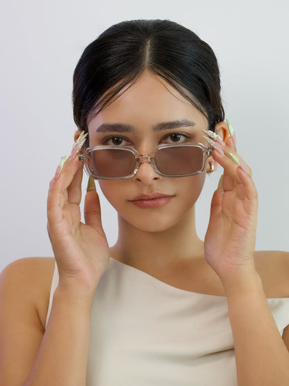 チャームメガネ｜Sheer Rectangle