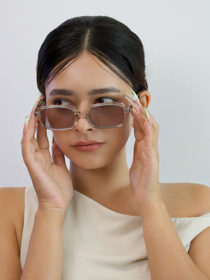 チャームメガネ｜Sheer Rectangle