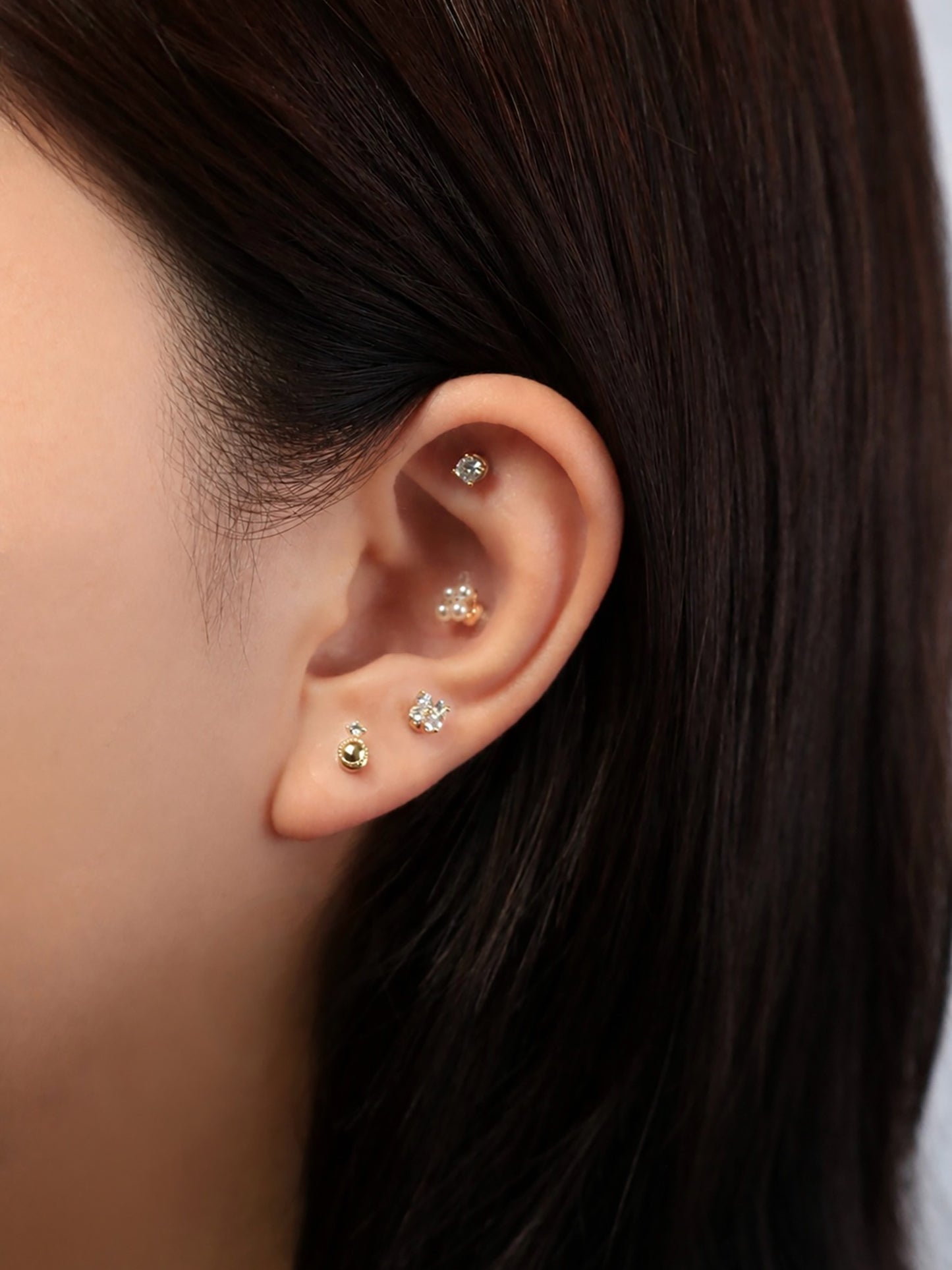 貼るだけピアス｜Mag Patch Pearl Clover