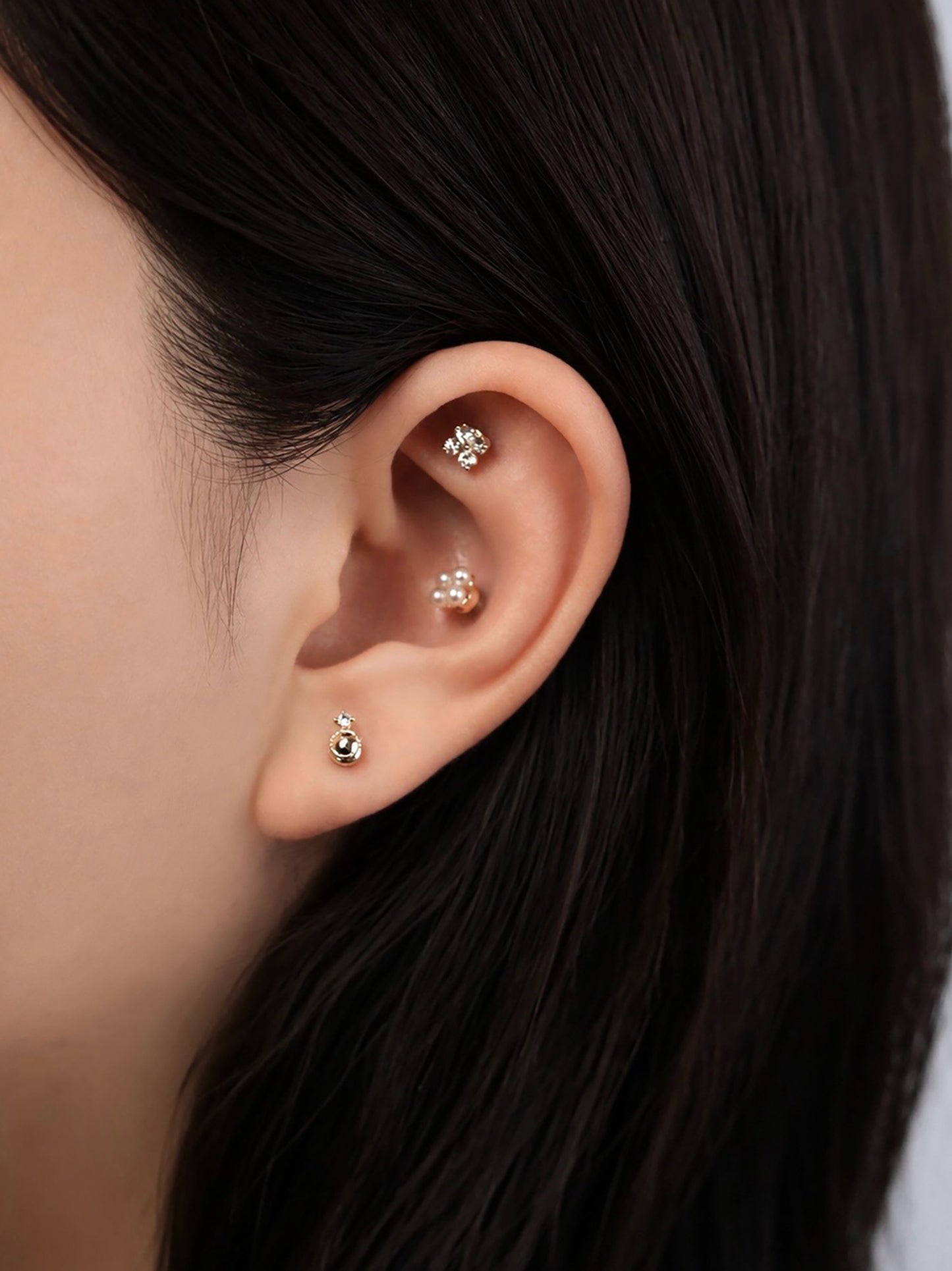 貼るだけピアス｜Mag Patch Pearl Clover
