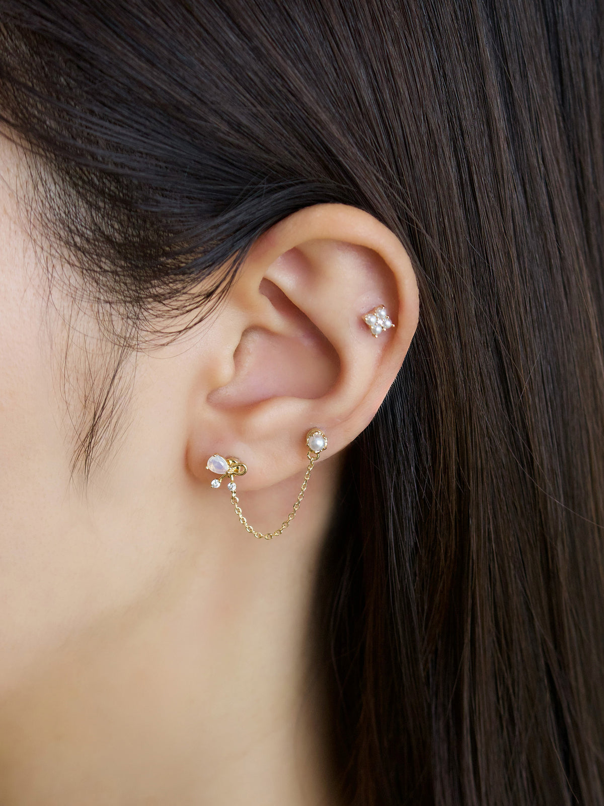 貼るだけピアス｜Mag Patch Milky Glow