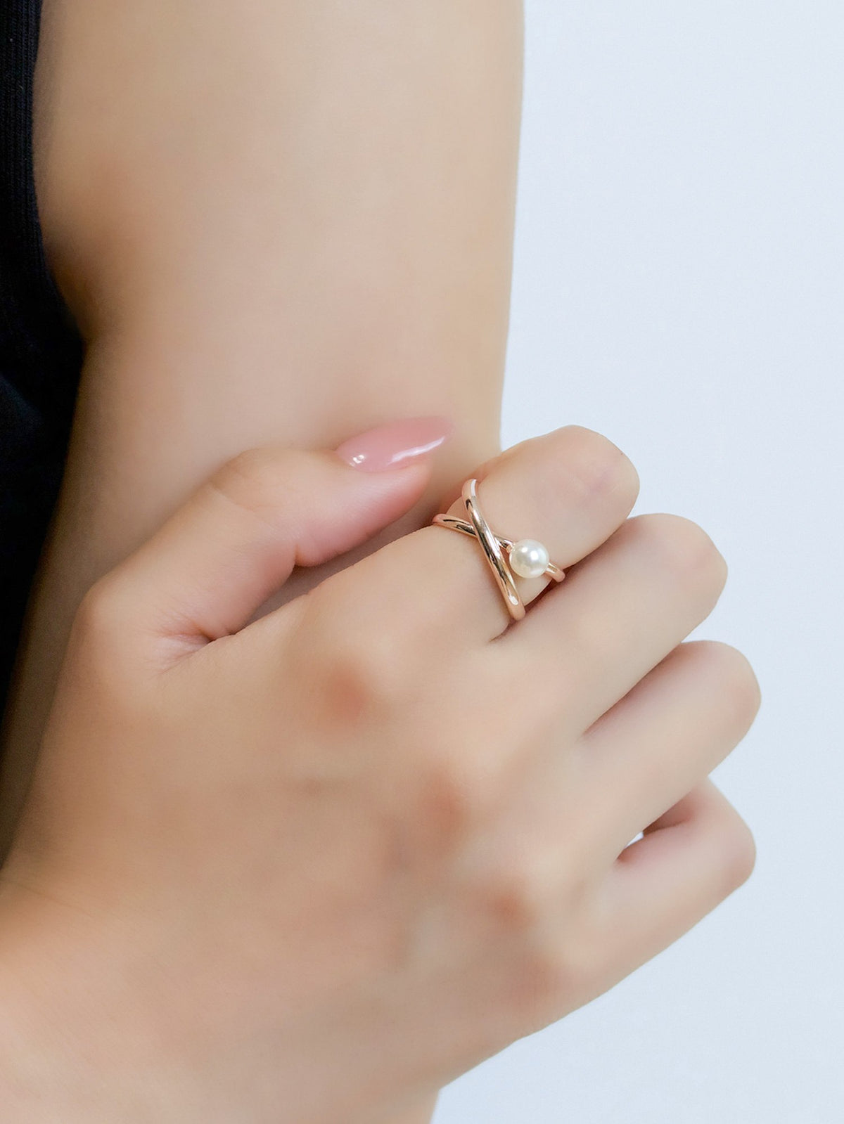 Pearl Twist Ring