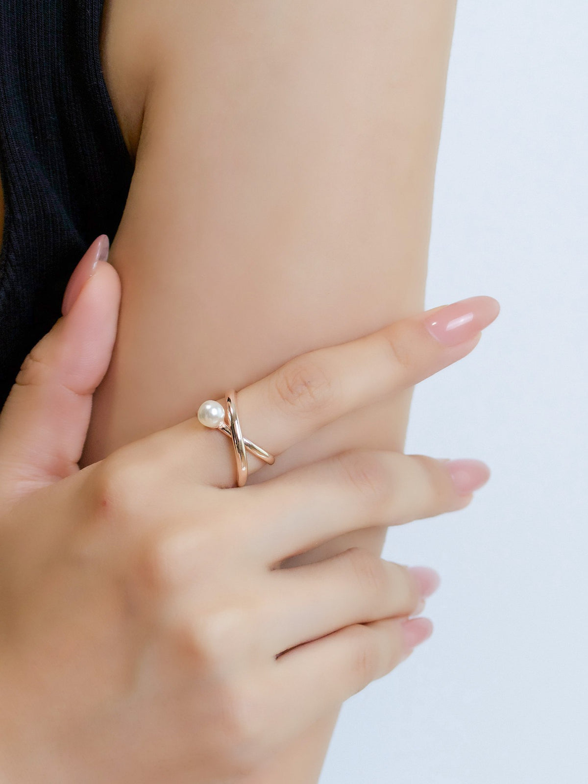 Pearl Twist Ring