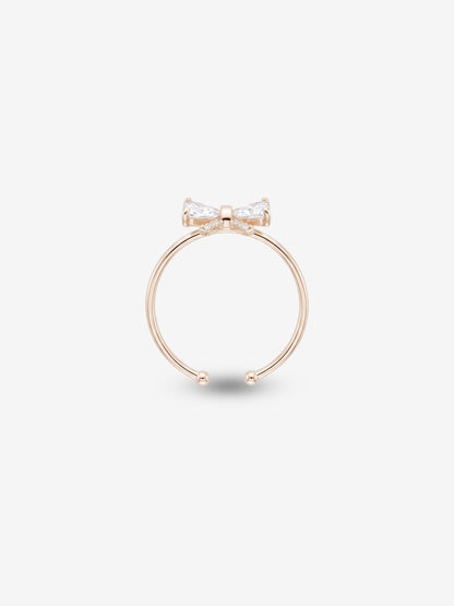 Crystal Ribbon Ring