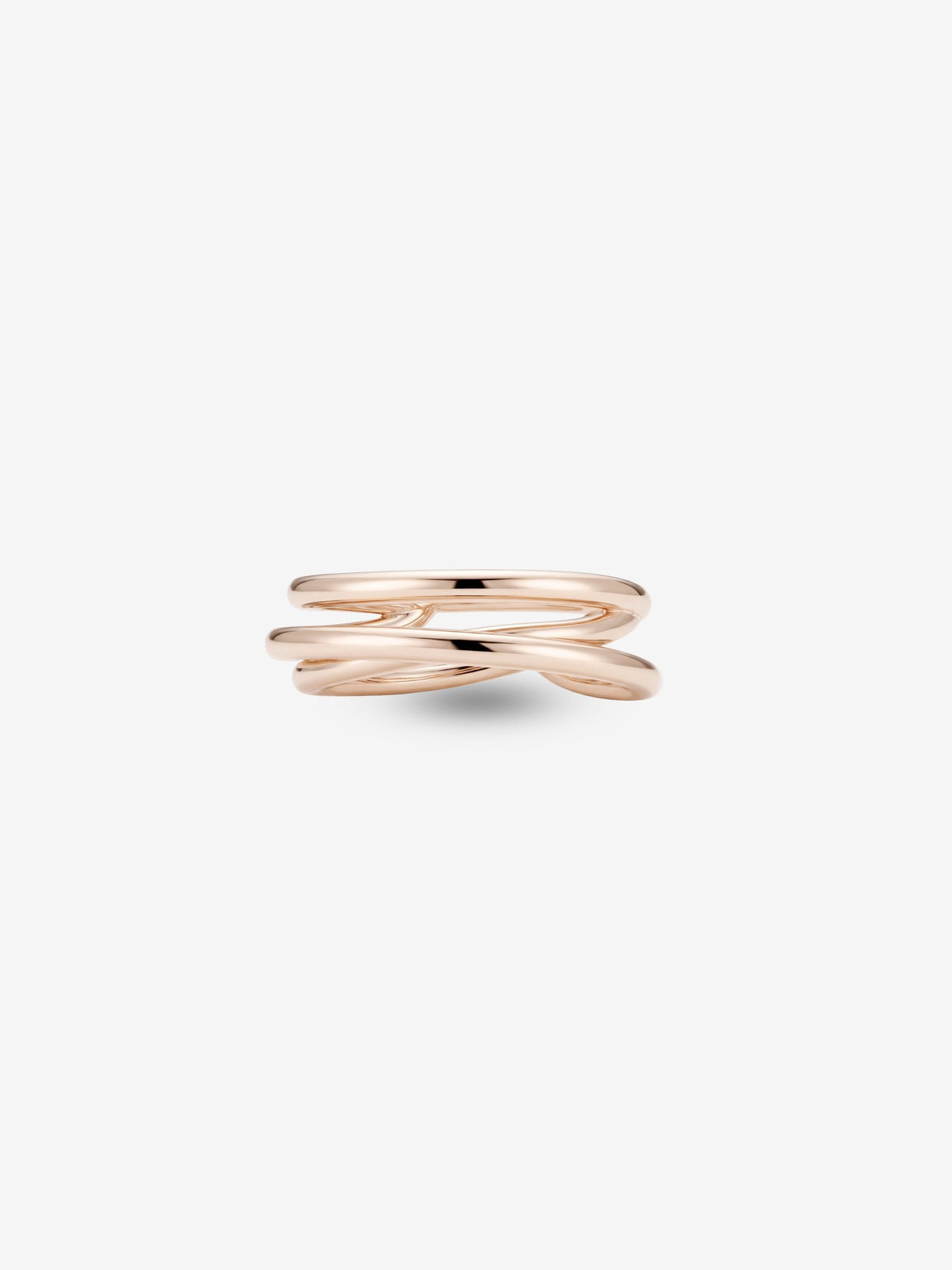 Layered Curve Ring ローズシルバー