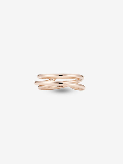 Layered Curve Ring ローズシルバー