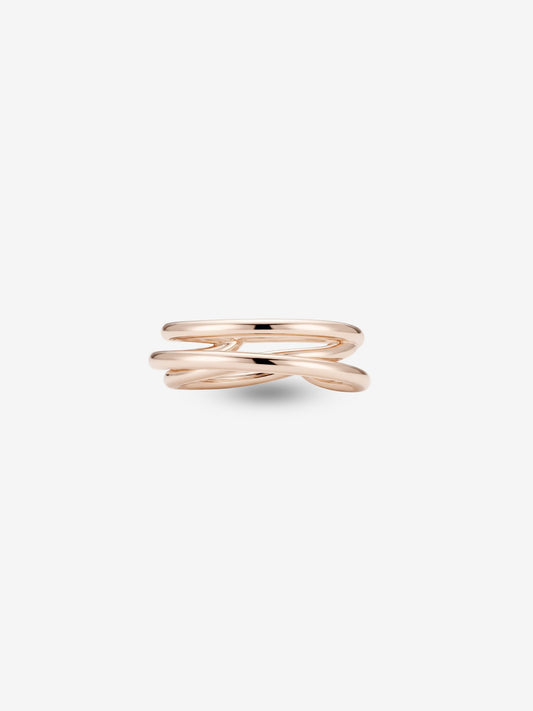 Layered Curve Ring ローズシルバー